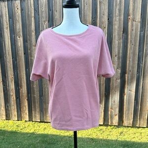Casual Pink Short Sleeve Women's Top EUC